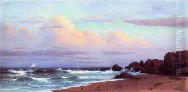 Coast near Cape Ann Oil Painting by Francis Augustus Silva