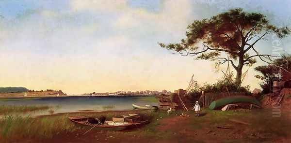 Seabright from Galilee Oil Painting by Francis Augustus Silva