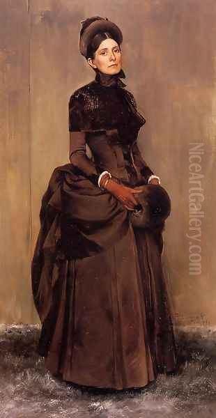 Elizabeth Boott Duveneck I Oil Painting by Frank Duveneck