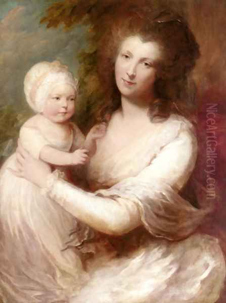 Portrait of Lady Baillie Oil Painting by Gainsborough Dupont