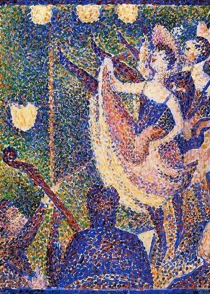 Chahut (study) Oil Painting by Georges Seurat