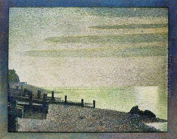 Evening at Honfleur Oil Painting by Georges Seurat