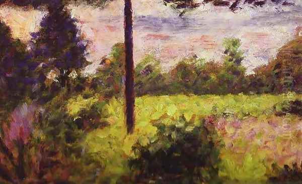 Forest of Barbizon Oil Painting by Georges Seurat