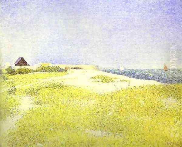 Fort-Samson, Grandcamp Oil Painting by Georges Seurat