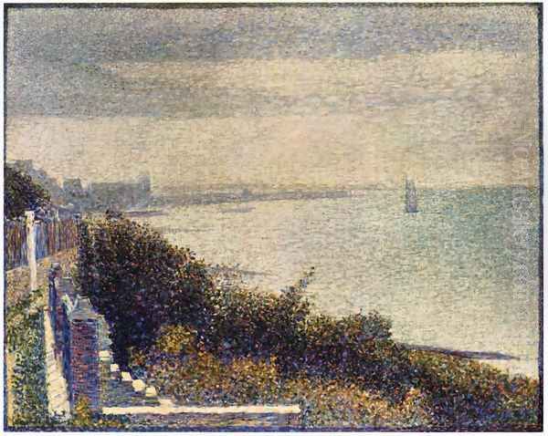 Grandcamp, Evening Oil Painting by Georges Seurat