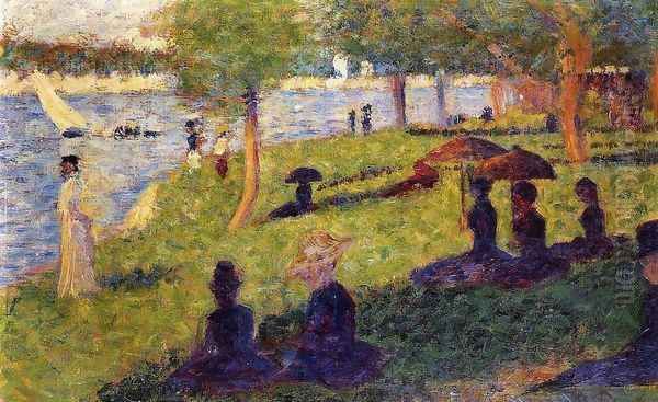 La Grande Jatte 10 Oil Painting by Georges Seurat