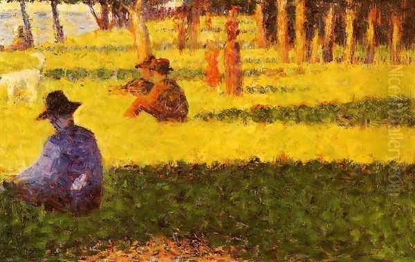 La Grande Jatte 9 Oil Painting by Georges Seurat