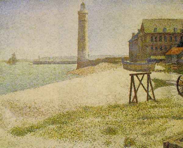 lighthouse Oil Painting by Georges Seurat