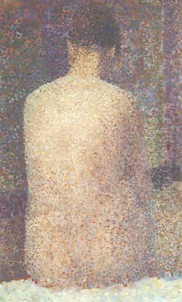 Model from Behind Oil Painting by Georges Seurat