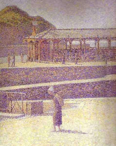 Port-en-Bessin2 (detail) Oil Painting by Georges Seurat