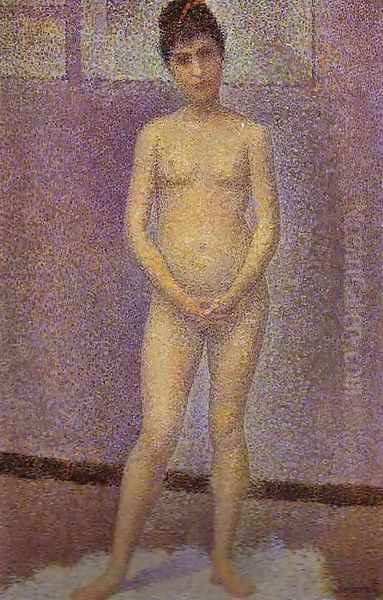 Standing Model Oil Painting by Georges Seurat