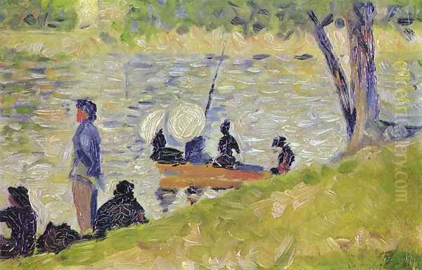 Study of La Grande Jatte Oil Painting by Georges Seurat