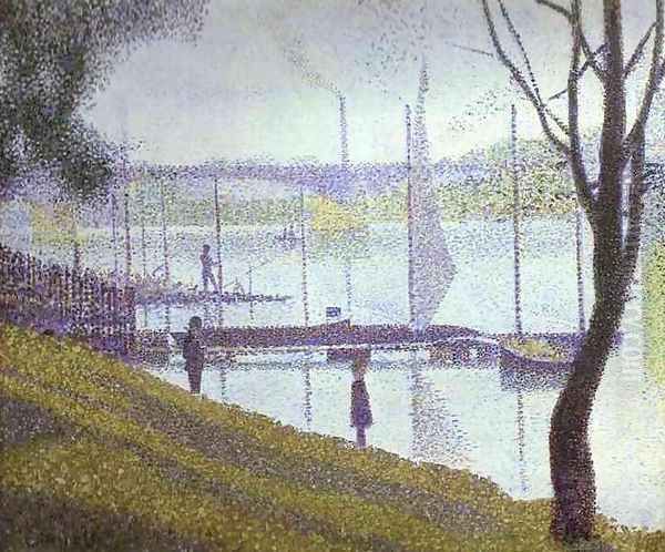 The Bridge at Courbevoie Oil Painting by Georges Seurat