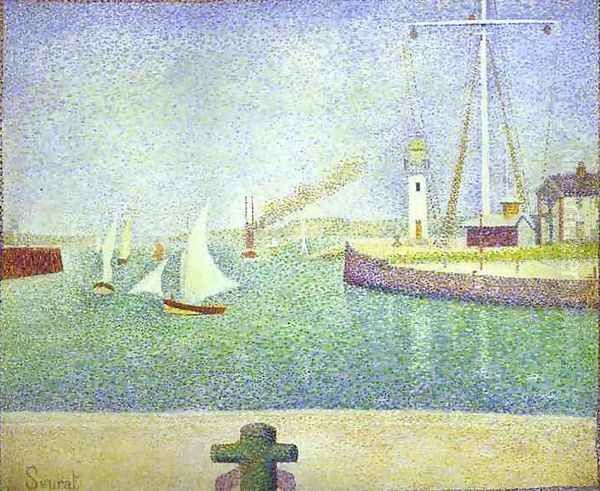 The Harbour Entrance, Honfleur Oil Painting by Georges Seurat