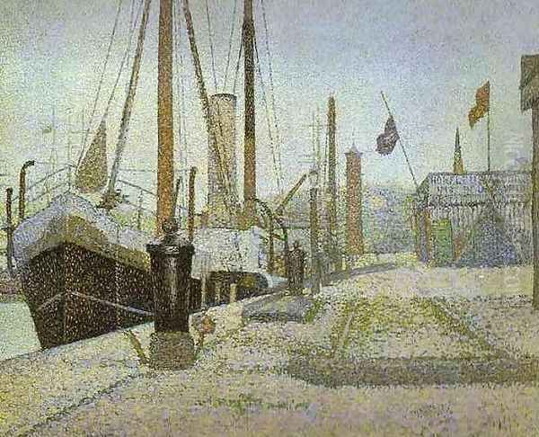 The Maria at Honfleur Oil Painting by Georges Seurat