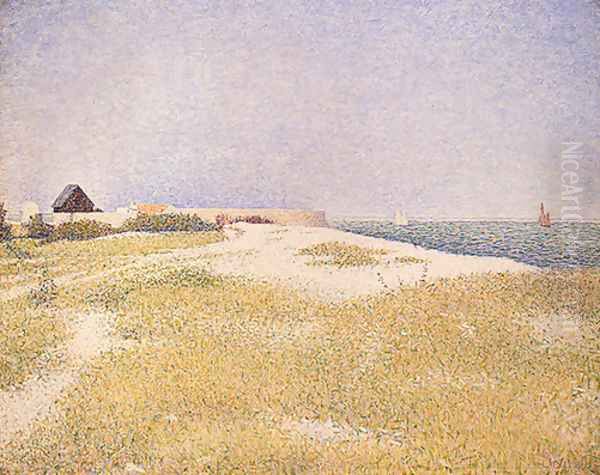 View of Fort Samson Oil Painting by Georges Seurat