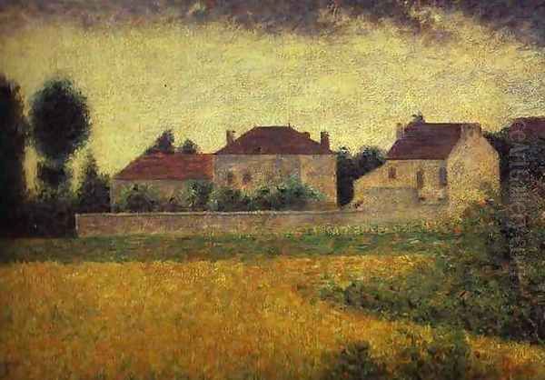 Ville-d'Avray Oil Painting by Georges Seurat