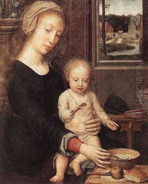 The Madonna of the Milk Soup Oil Painting by Gerard David