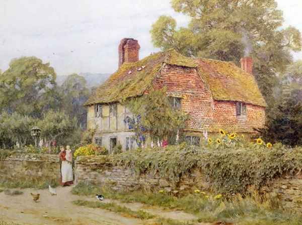 A Surrey Cottage Oil Painting by Helen Mary Elizabeth Allingham