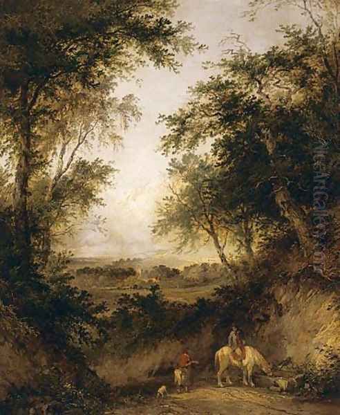 The Woodman's Children Oil Painting by Henry John Boddington