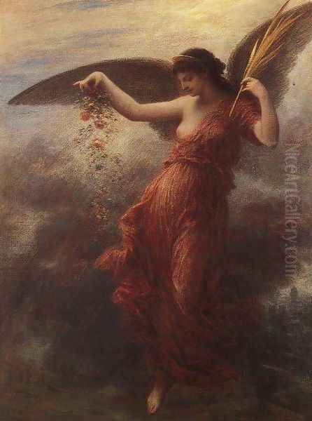 Immortality Oil Painting by Ignace Henri Jean Fantin-Latour