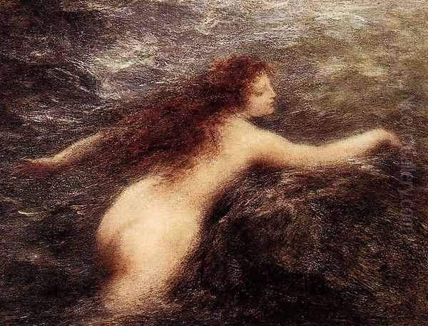 Naiade Oil Painting by Ignace Henri Jean Fantin-Latour