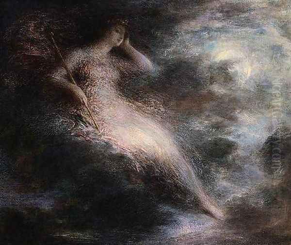 Queen of the Night Oil Painting by Ignace Henri Jean Fantin-Latour