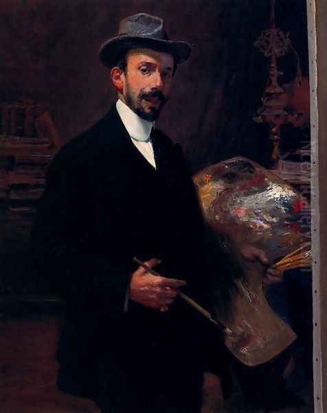 Autorretrato Oil Painting by Ignacio Diaz Olano