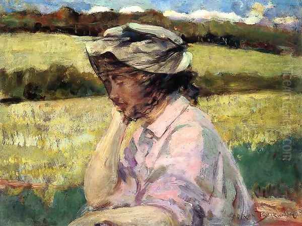 Lost in Thought Oil Painting by James Carroll Beckwith