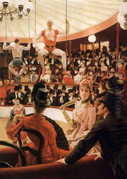 Women of Paris, The Circus Lover Oil Painting by James Jacques Joseph Tissot