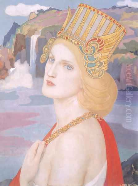 Aiofe Oil Painting by John Duncan