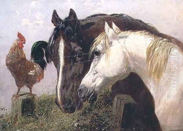 Farmyard Friends Oil Painting by John Frederick Herring Snr