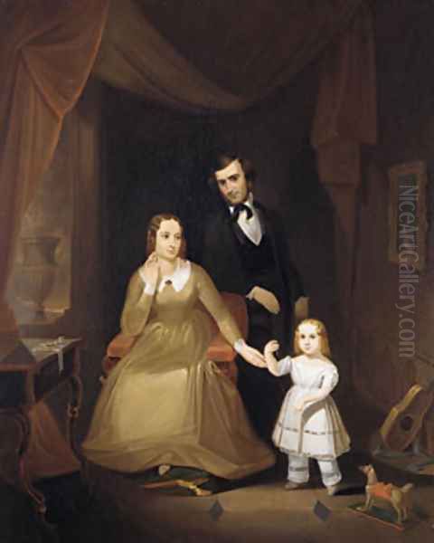 The Williamson Family Oil Painting by John Mix Stanley