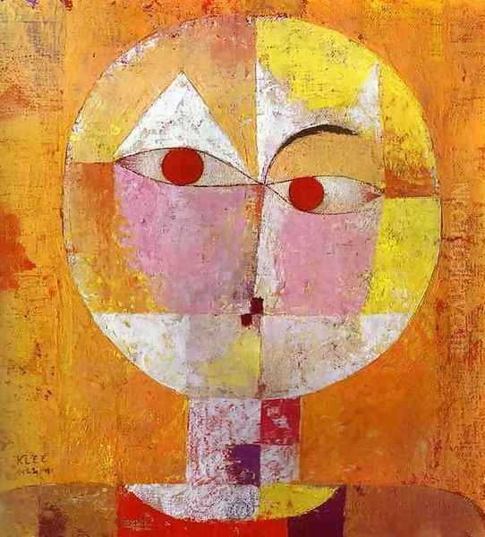 Senecio Oil Painting by Paul Klee