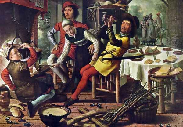 Bauerlicher interior Oil Painting by Pieter Aertsen