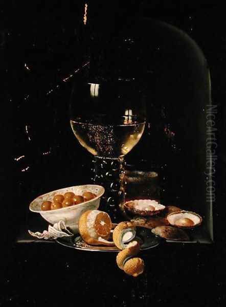 Still life 3 Oil Painting by Pieter Claesz.