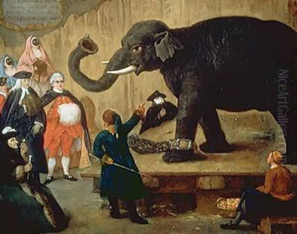 The Display of the Elephant Oil Painting by Pietro Longhi