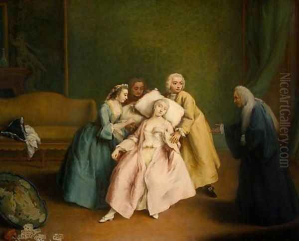 The Faint Oil Painting by Pietro Longhi