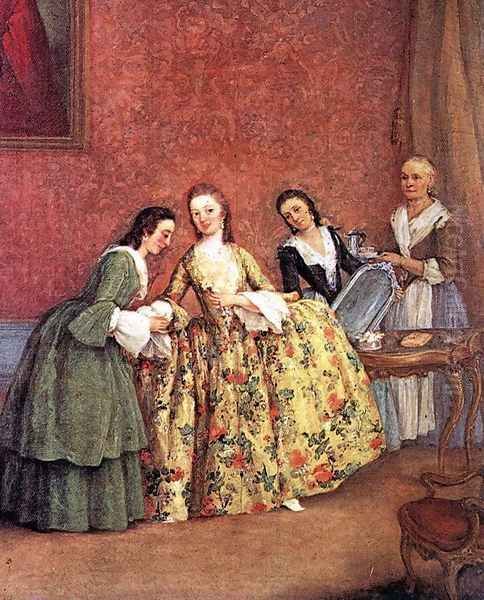 The Venetian Lady's Morning Oil Painting by Pietro Longhi