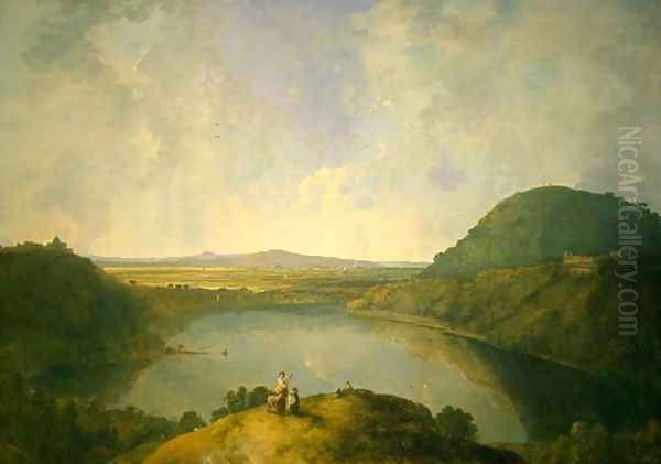 Lake Albano 2 Oil Painting by Richard Wilson