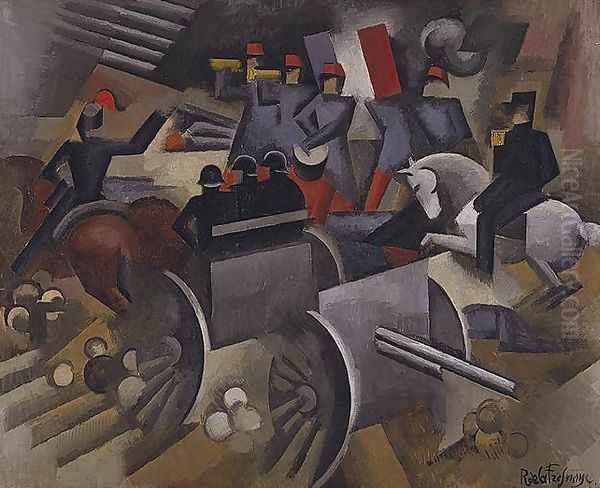 Artillery Oil Painting by Roger de La Fresnaye