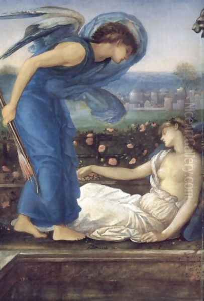 Cupid Finding Psyche 2 Oil Painting by Sir Edward Coley Burne-Jones