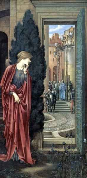 Danae and the Brazen Tower 2 Oil Painting by Sir Edward Coley Burne-Jones