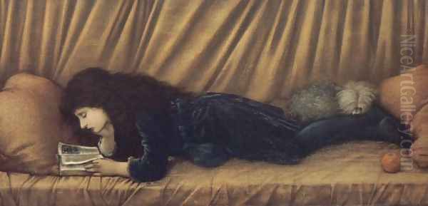 Katie Lewis 2 Oil Painting by Sir Edward Coley Burne-Jones