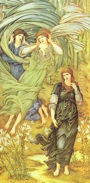 Sponsa de Libano Oil Painting by Sir Edward Coley Burne-Jones