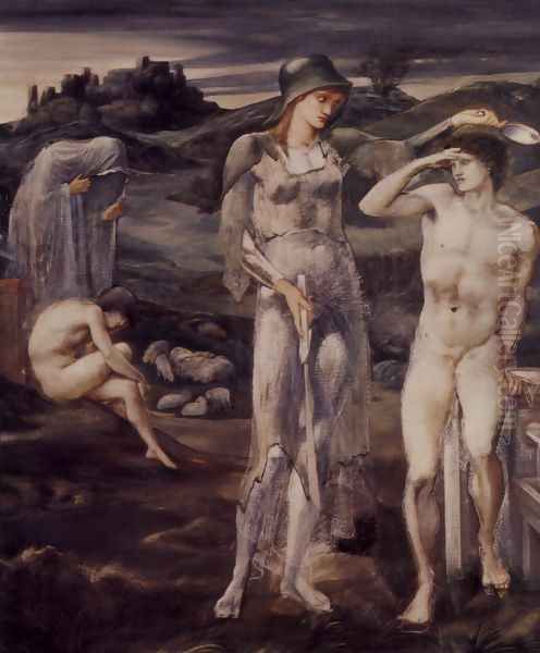 The appointment of Perseus Oil Painting by Sir Edward Coley Burne-Jones