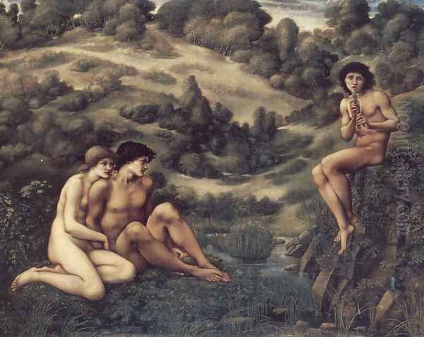 The Garden of Pan 2 Oil Painting by Sir Edward Coley Burne-Jones