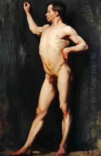 Male Figure Standing, 1899 Oil Painting by Sir William Newenham Montague Orpen