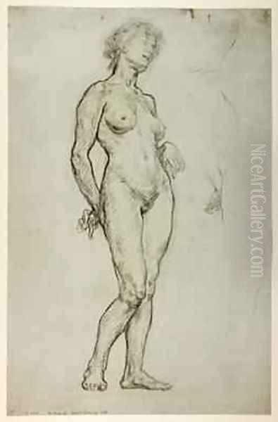 Study of a Female Figure, 1898 Oil Painting by Sir William Newenham Montague Orpen