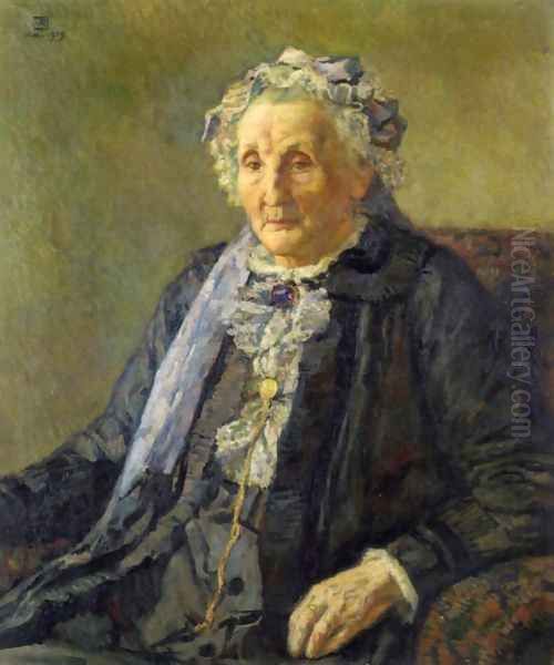 Portrait of Madame Monnon I Oil Painting by Theo van Rysselberghe